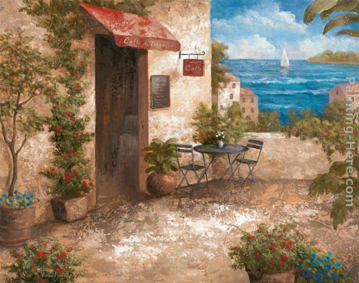 Caffe di Terrazo painting - Vivian Flasch Caffe di Terrazo art painting